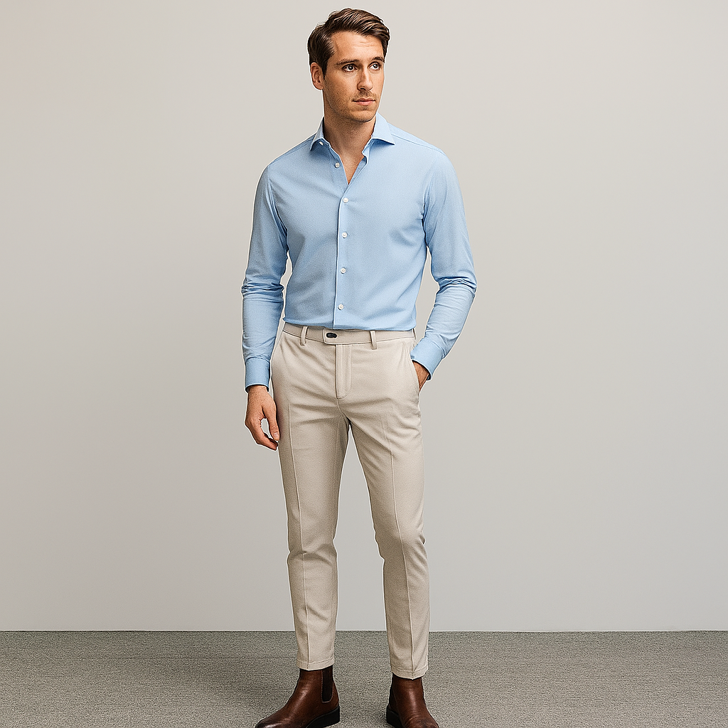 Flexible Oxford Dress Pants