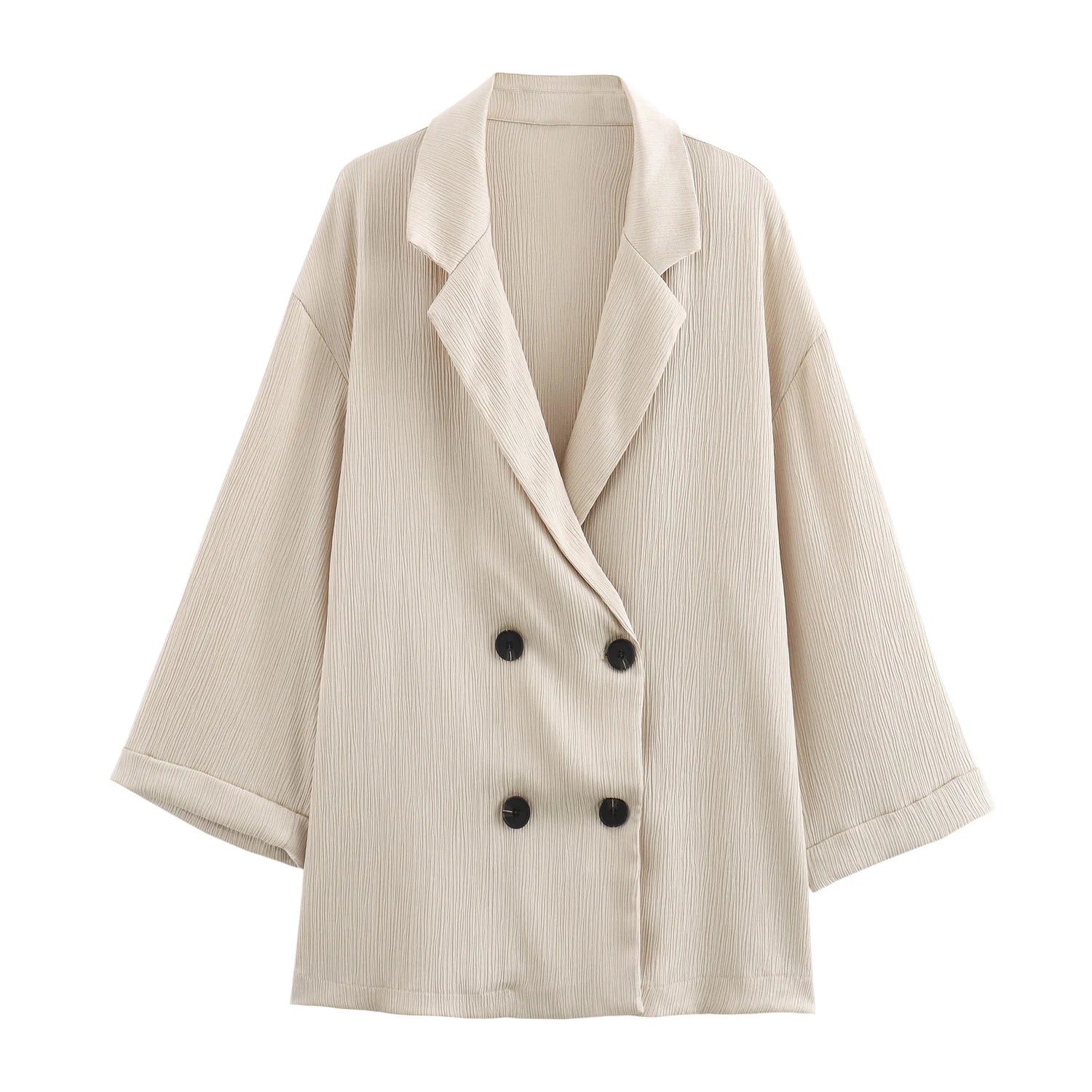 Casual Blazer Coat Pants Set Long Sleeve