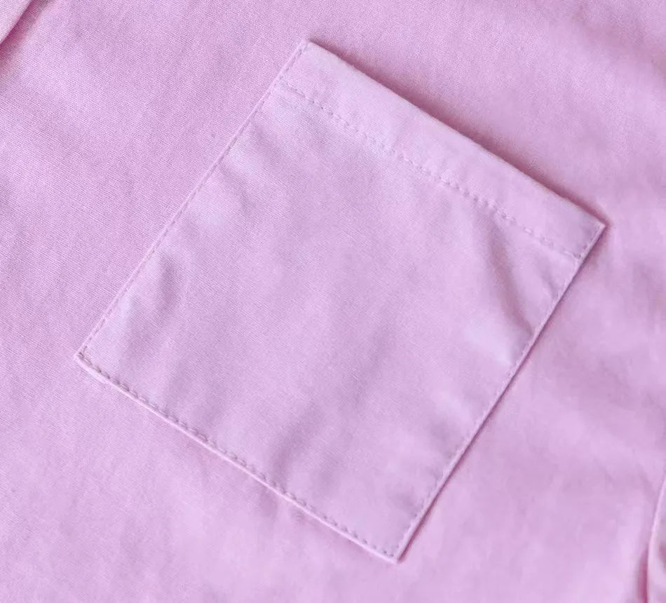 cotton and linen shirt suits for women solid color high waisted loose pants set